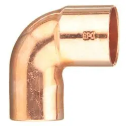 EPC 9059400 Solder Close Ruff Street 90 Deg Elbow 2-1/2 In Copper