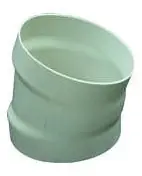 General Plastics L822P 8 x 8 PVC Straight 22.5D Elbow