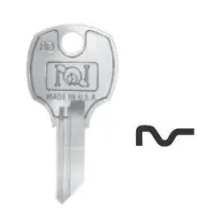NATIONAL CABINET LOCK D8786 Lock Key Blank, Pass Key, B, 5-Disc Tumbler, Brass