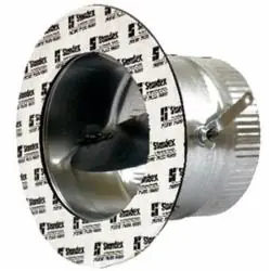 Gray Metal South 7-400AD 7 Inch Adhesive Metal Duct Takeoff With Damper