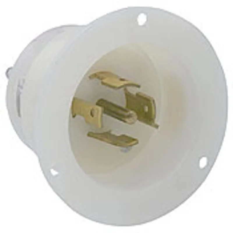 Leviton 2515 20 Amp 120/208 Volt- 3PY Flanged Inlet Locking Receptacle
