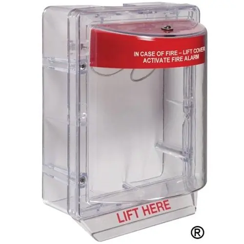 Safety Technology International STI-1130 Fire Alarm Protective Cover with Horn and Clear Spacer