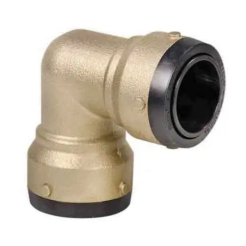 SharkBite SKB0235 SharkBite 2XL 1-1/4 Inch 90 Deg Brass Elbow, Push-Fit
