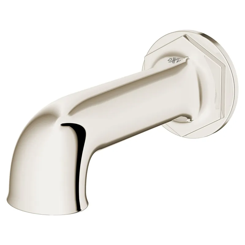 DXV D35155760.150 Oak Hill Wall Mount Bathtub Spout in Platinum Nickel