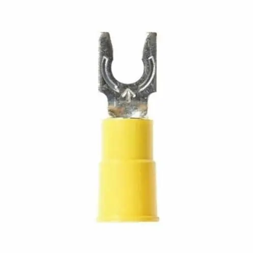 Highland 051128-60016 Insulated Locking Fork Terminal 600 to 1000 VAC 1.03 in Length 12 to 10 AWG Replacement MPN