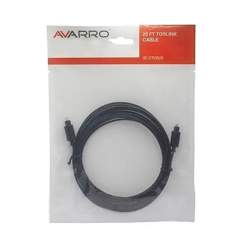 AVARRO 0E-CTOS25 Toslink Cable, 25' 0E-CTOS25