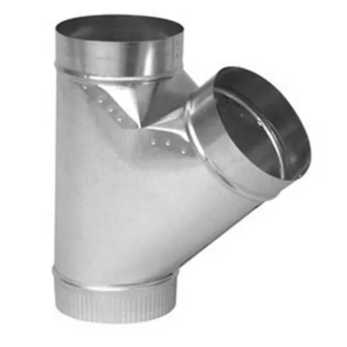 Gray Metal South 8X7X5-306CC 8 inch x 7 inch x 5 inch Full Flow Duct Wye