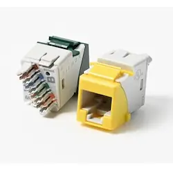 SIEMON U6-K02NS UltraMAX Outlet Category 6 UTP RJ45 Keystone White Punch down T568A/B