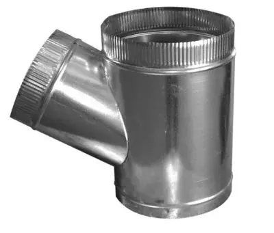 Air Duct Products 5101.161610-26 - 16 inches x 16 inches x 10 inches T-Wye Galvanized 26 Gauge