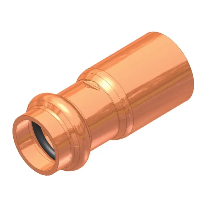 Elkhart 10075156 ApolloPress 818 Copper Small Diameter Reducer 1-1/4 x 1 in
