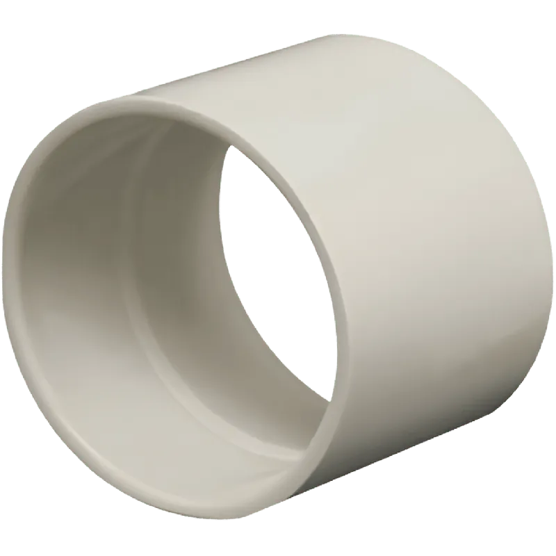 Charlotte Pipe and Foundry PVC 100 12 12 inch PVC DWV Coupling, All Hub