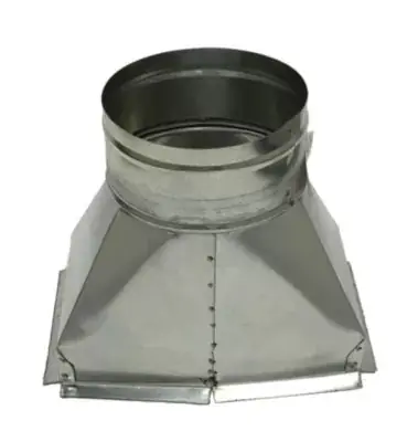 Air Duct Products 8413.140809-35-26 Register Boot 14x8x9 inches 26 Gauge Steel Sealed