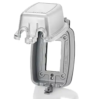Leviton 5980-CL CL WHILE-IN-USE COVER V Extra Duty Vertical Mount