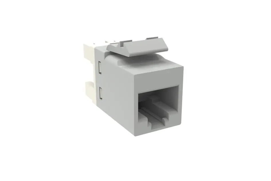 COMMSCOPE 760237635 Copper Jack, Cat 6, Commercial, UNIPRISE USL MODULAR RJ45 JACK, CAT 6 UTP, W/OUT DUST CVR, GRAY