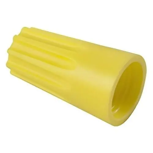 NTE Electronics 76-WN12Q Wire Nut Twist-on 22-10awg PVC Yellow with Spring Insert 25/pkg