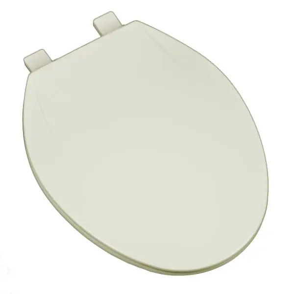 Plumbing Technologies 223-01 PlumbTech Deluxe Plastic Elongated Toilet Seat Closed Front With Cover Top Mount