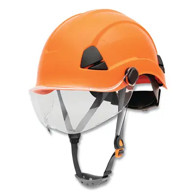 Honeywell FSH10003 Safety Helmet 6-point Ratchet Suspension Non-Vented Orange