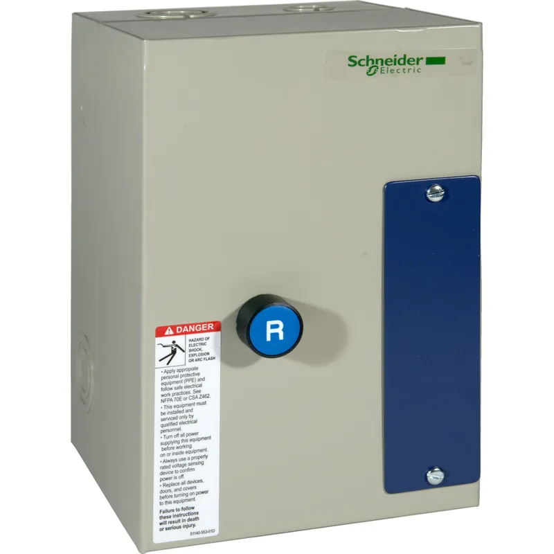 Schneider Electric LE1D253A62OG70 Square D 120 VAC 25 Amp 5 Hp 3-Phase 3-Pole NEMA 1 Enclosed Full Voltage Non-Reversing Starter