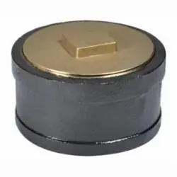 Charlotte Pipe and Foundry NHCOWPLN 2 Inch No Hub Cast Iron Cleanout With Plug, ASTM 888