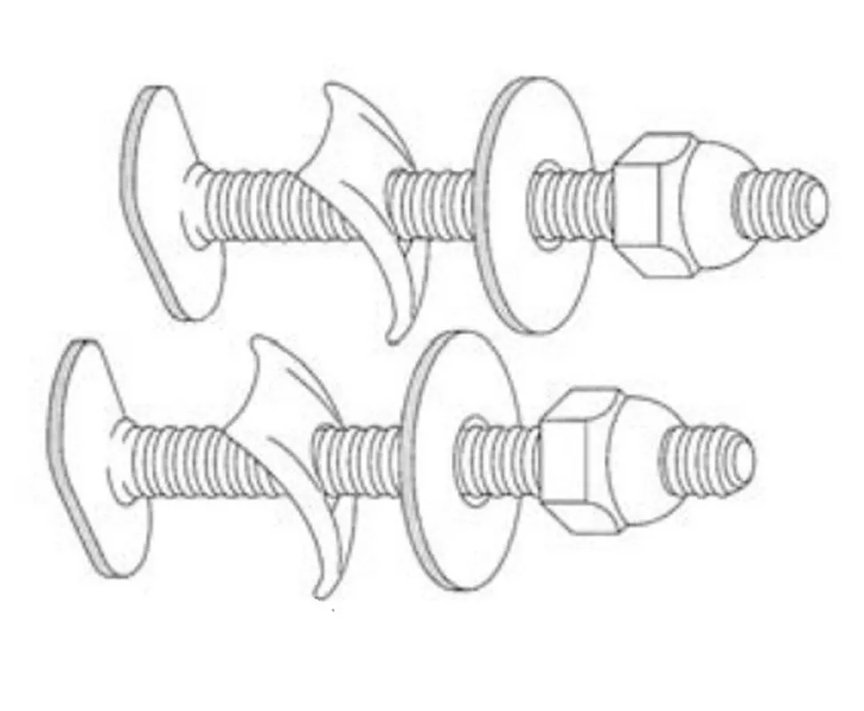 Pasco 102 1/4 x 2-1/4 in. Brass Closet Bolt