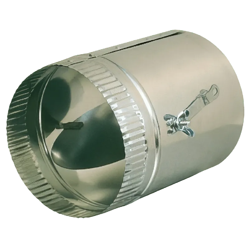 Gray Metal South AC31110 10 Inch Round Damper Section