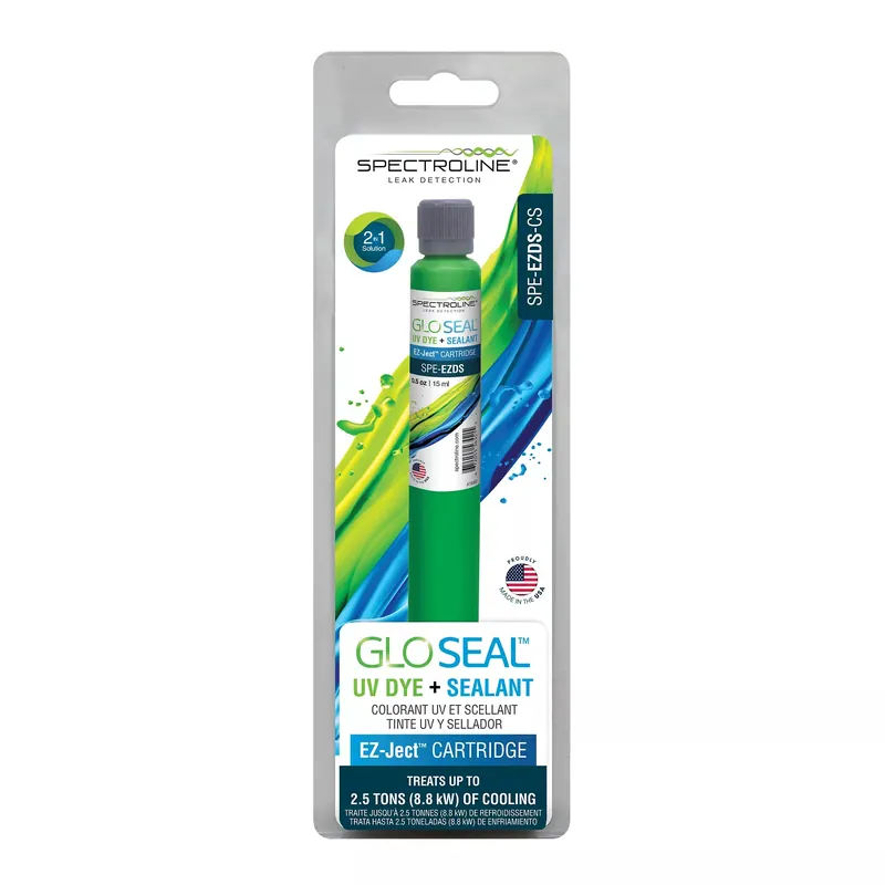Spectroline SPE-EZDS-CS GLO Seal Fluorescent Dye + Sealant with EZ-Ject Cartridge