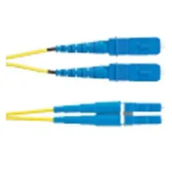 PANDUIT F92ERLNSNSNM015 Opti-Core Fiber Patchcord OS1/2 2-Fiber 1.6mm Jacket Riser SC-LC Duplex Yellow 15M