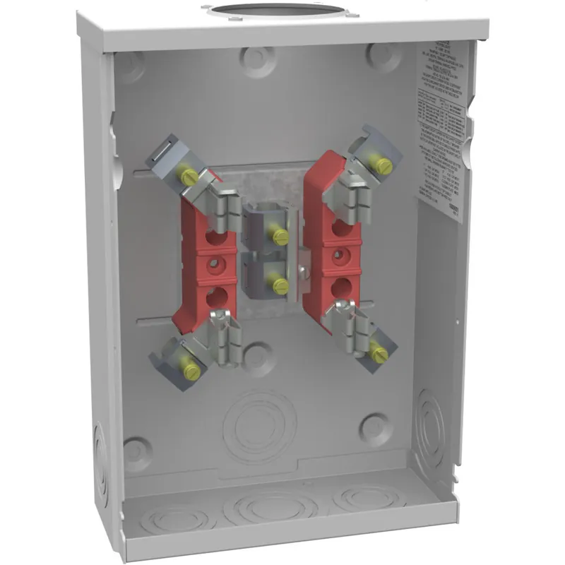 Milbank U7490-RL-TG 4 Term Ringed Small Hub Opening Triplex Ground 125 Amp