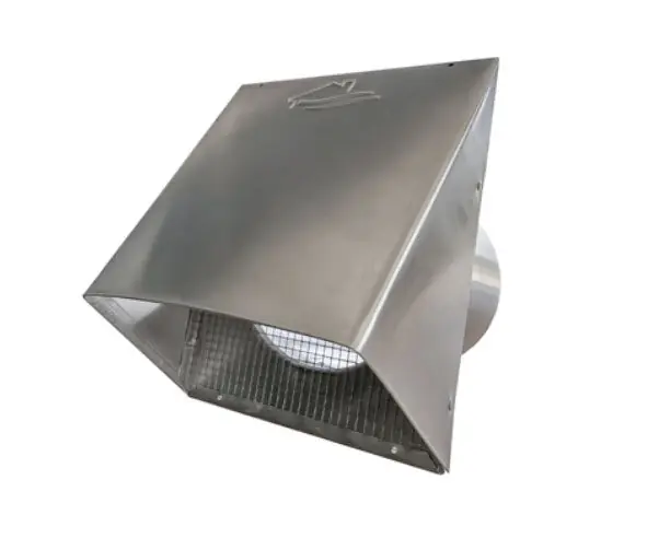 Builder's Best 112431 5 Aluminum Heavy 24 Gauge Hood with Screen No Flpr 6 Tail
