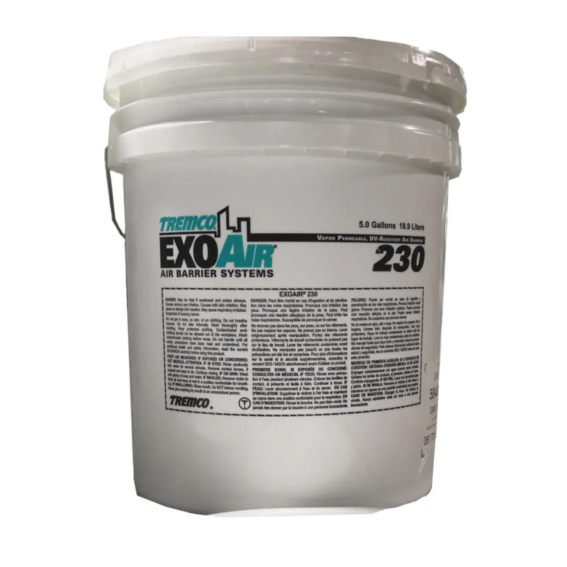 Tremco 584805A805 ExoAir 230 Synthetic Air and Vapor Permeable Membrane 5 Gal.  -