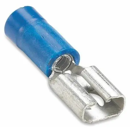 3M 051128-58938 Scotchlok Insulated Standard Female Disconnect 16-14 AWG 0.25 in W x 0.032 in THK Tab Vinyl Blue