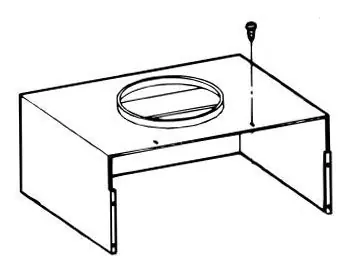 Weil-Mclain 443-300-106 LGB Gas Boiler Draft Hood, Horizontal, Size G