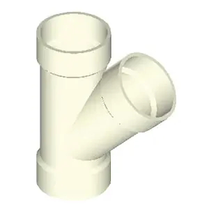 Napco D308-4 Solvent Weld DWV 45 deg Reducing Wye 8 x 8 x 4 in