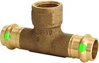 ProPress 79770 1-1/4 X 1/2 Propres C X F Tee Lead Free