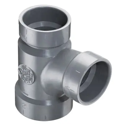 Spears P401-251C 2X1-1/2 CPVC Red Labwaste San/Tee HXHXH