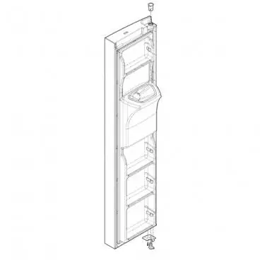 Electrolux 5304527005 Door Assembly Freezer Stainless