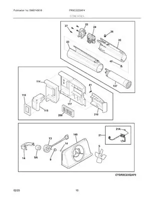 Electrolux 5304535439 Seal Foam Tape Damper