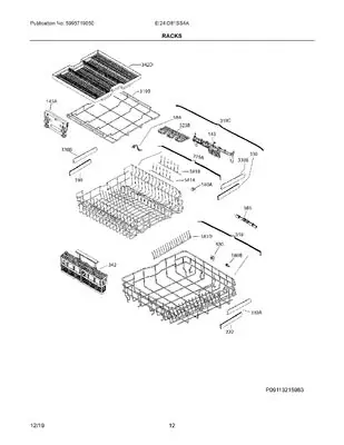 Electrolux A00173201 Cutlery Basket Assembly Grey