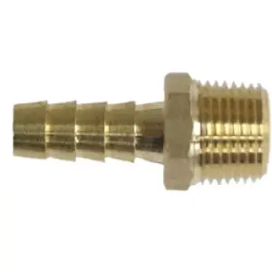 BARRY 220C 1/4 BARB X 1/8 MIP BRASS HOSE ADAPT