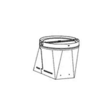 GE WB34X30571 TRANSITION DUCT AND DAMPER ASM