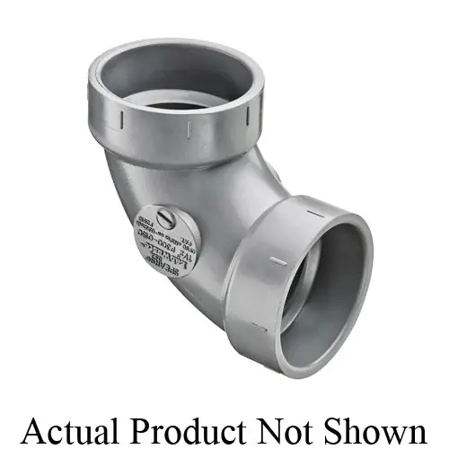 LASCO P300-020 PVC DWV 90 Deg Elbow HubxH