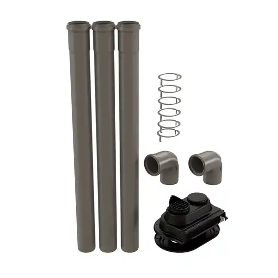 CENTROTHERM ECO SYSTEM 250411104860 3 SINGLE WALL QUICK KIT LOW PRO WALL TERMINATION