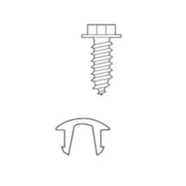 GE WD02X27760 COUNTERTOP BRACKET SCREWS ASSE