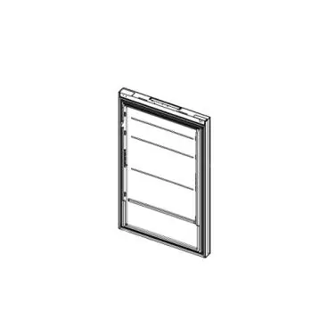 Blomberg 4941950400 Foamed Frz Glass Door Assembly