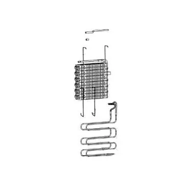 Blomberg 4947470200 Evaporator Finned Assembly FOU