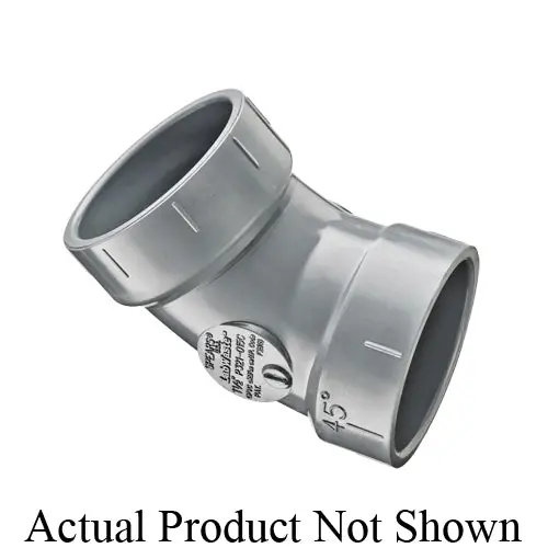 LASCO P321-020 PVC DWV 1/8 BEND HUBXH UB
