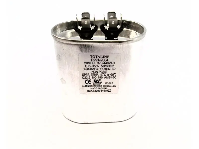 CARRIER P291-2004 CAPACITOR RUN MTR 20 UF 440 VAC AL OVL