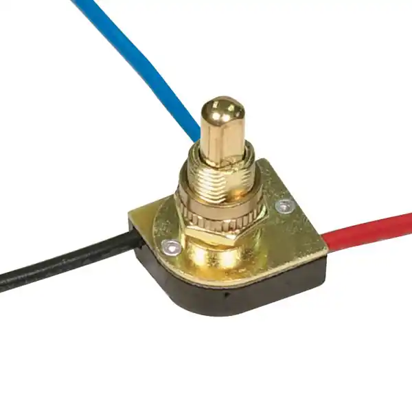 Satco 80/1128 3-Way Metal Push Switch 6A-125V 3/8