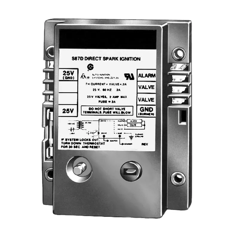 Resideo S87D1020/U Direct Spark Ignition Control, Two Rod, with 4 second trial and lockout timing