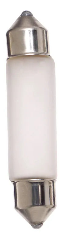Satco S6990 10 Watt miniature T3 1/4 Frost Festoon base 12 Volt